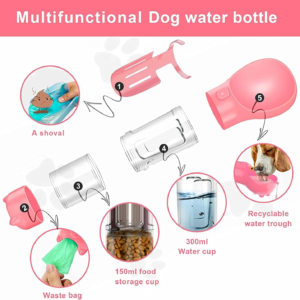 Bebedero para Perro 4 en 1 con bolsas